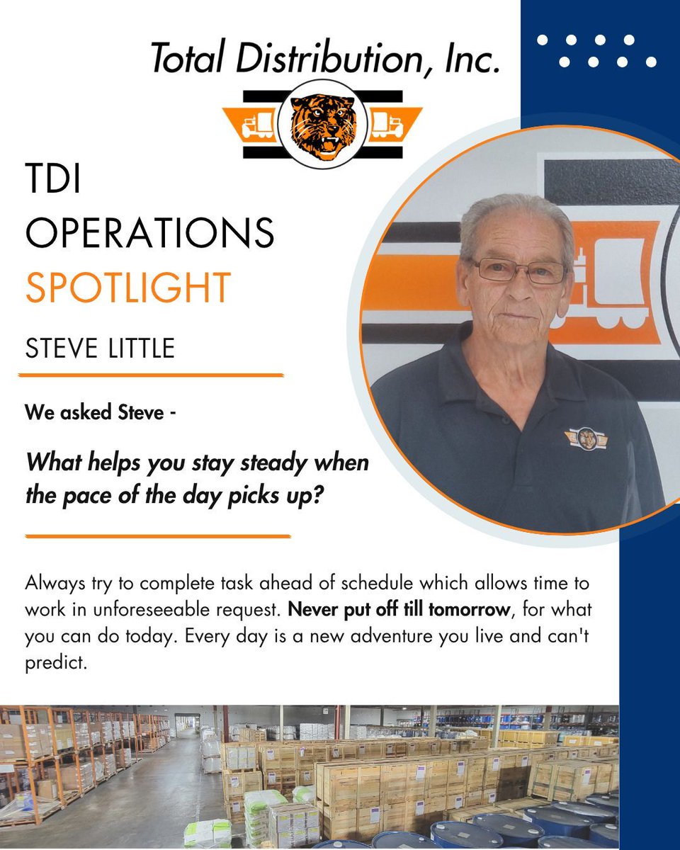 Total_Dist's tweet photo. Over the next few weeks, we will be spotlighting members of our operations team - sharing their perspectives, priorities, and the strengths they bring to TDI. We are proud of the work they do and excited to highlight the leaders behind our day‑to‑day success.
 
#operations https://t.co/YnH7p0WavP