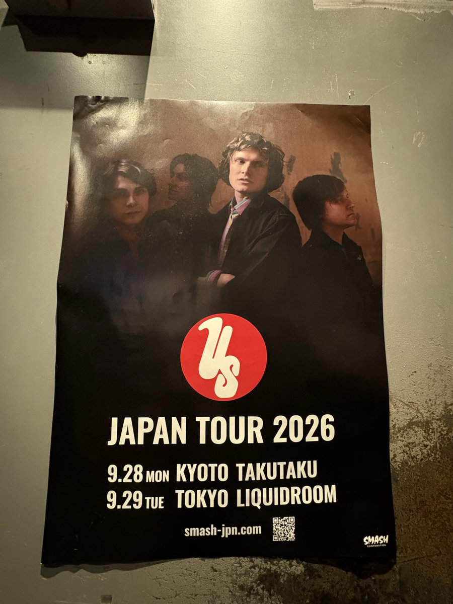 uu07109472's tweet photo. 昨年ラジオで聴いて大好きになったUSの来日公演へ。とにかく熱くて楽しかった！出囃子はミッシェルの「スモーキン・ビリー」、アンコールではウエノコウジ氏が登場して夢を見ているようだった。音楽は時代や国境を越えて愛される。フィンランドから来てくださりありがとうございます！#usbandofficial https://t.co/8D8tYtsphB