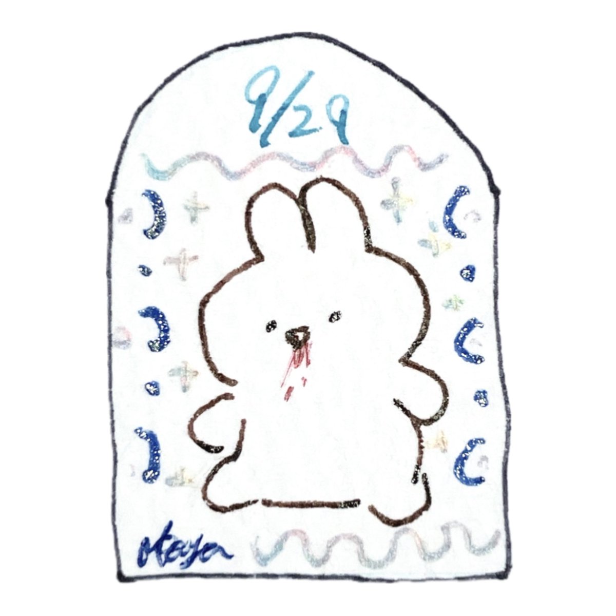 _rabbita's tweet photo. #一日一吐血うさぎ https://t.co/fadEOdOUJ3