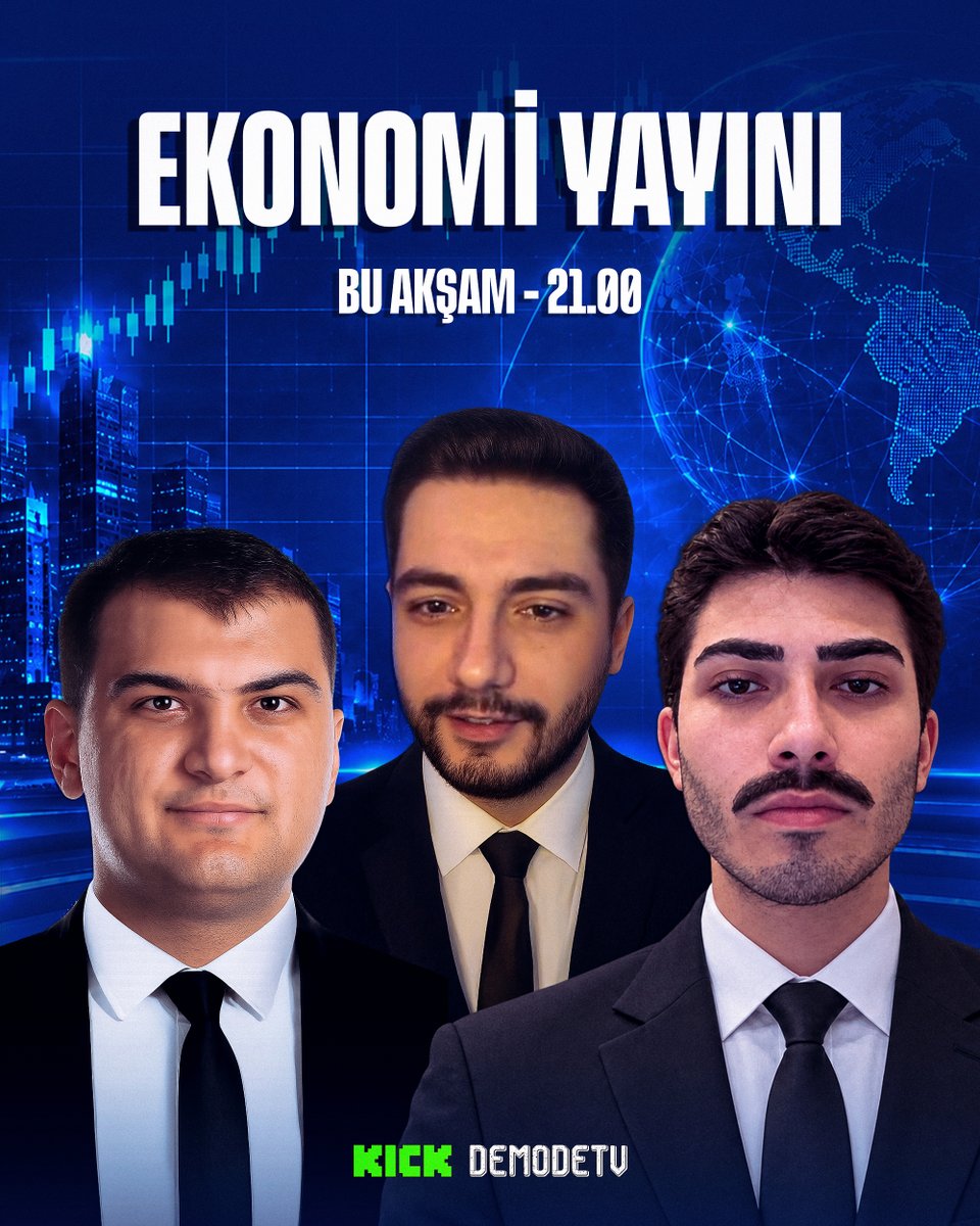 DemodeTV's tweet photo. Bu akşam saat 21:00'de DemodeTV'de "Ekonomi #2" yayını!

İki yıl aradan sonra "Yatırım ve Tasarruf Uzmanı" Mehmet Atar ve "Londra Finans Profesörü" Güz Dolanmaz, Türkiye'nin ve dünyanın ekonomik gidişatını değerlendirip gençlere ışık tutuyor...

Bu bilgi dolu program için hepiniz davetlisiniz.

https://t.co/wyhr3MWJUv
