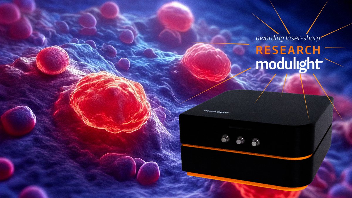 modulight's tweet photo. 🔬 LASER-SHARP RESEARCH | September 2026

Can bioluminescence activate photoimmunotherapy?

Researchers at Northeastern University &amp; Cornell engineered immune cells to generate light and tested verteporfin activation in 3D ovarian cancer spheroids. https://t.co/d9xvEA8Wjq