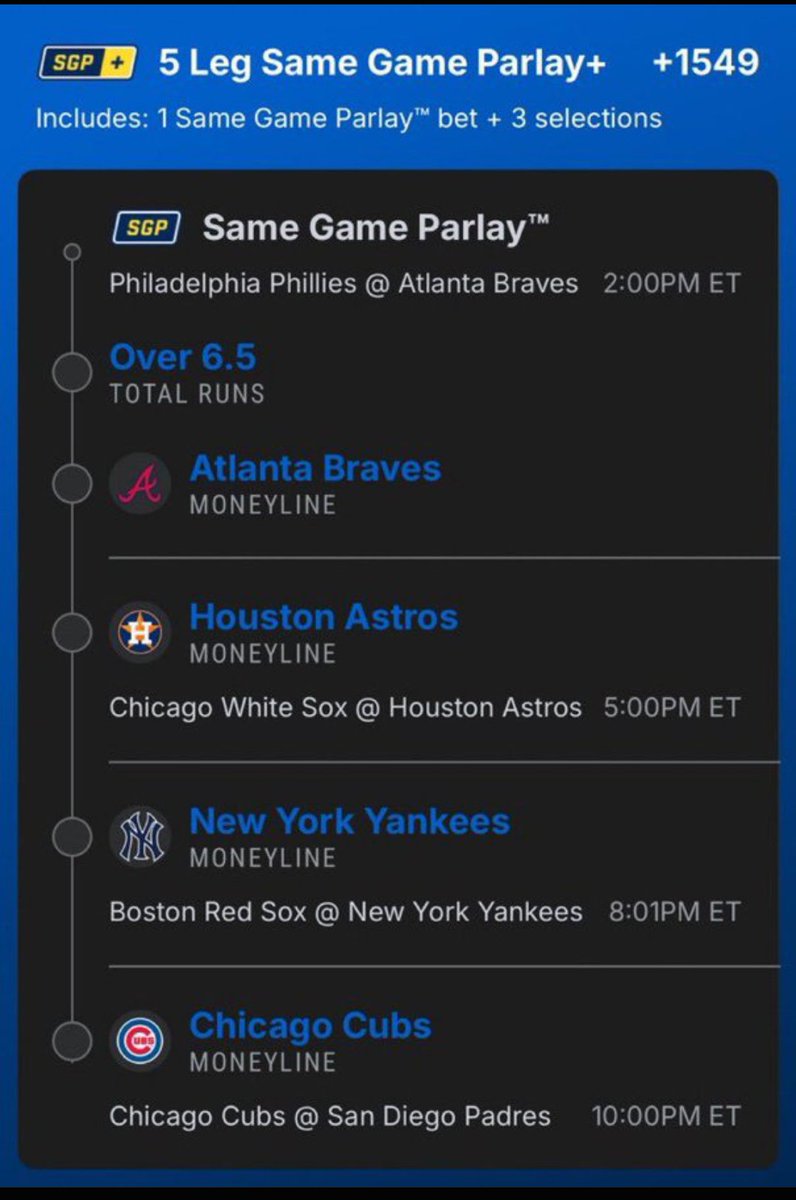 JameslockZ__'s tweet photo. #MLB SCRIPT 🔥 ⚾️ 

@Playbook (link to tail in comments 🔗) https://t.co/XnnKOmkO3T