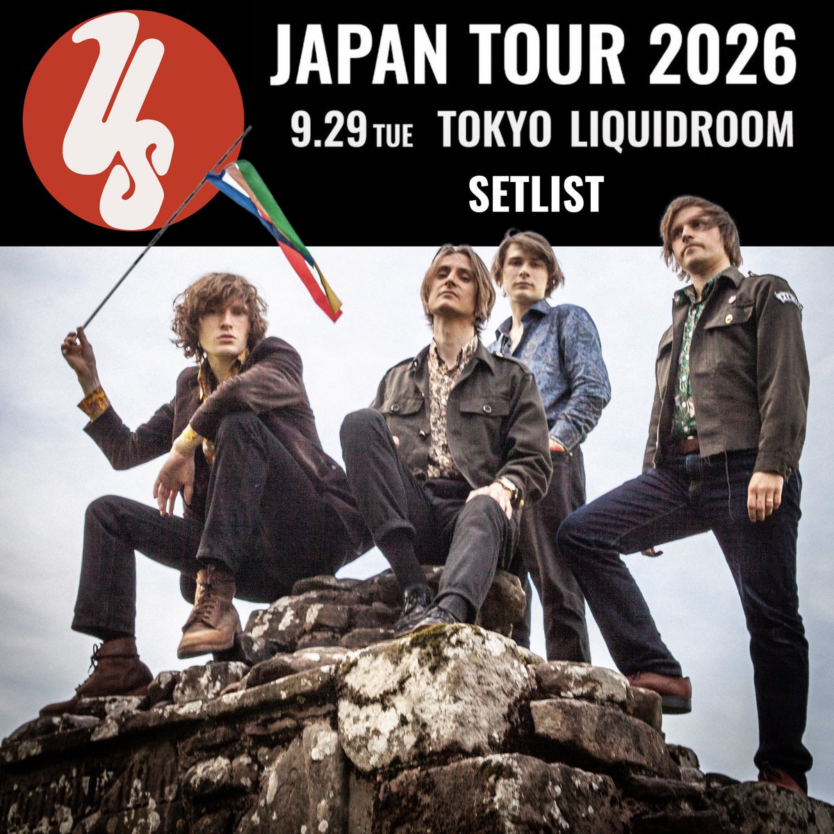 INTSonyMusicJP's tweet photo. Us(#アス) JAPAN TOUR 2026 DAY2🇯🇵
東京Liquidroomより公式セトリ到着📝

THEE MICHELLE GUN ELEPHANT
ウエノコウジさんが一部参加するサプライズも💥

大熱狂の夜をいますぐ振り返ろう❤️‍🔥

🎧再生はこちら
https://t.co/XqOxcfvu57

@usbandofficial @usbandjapan 
#usbandofficial https://t.co/Xywk1TvogH