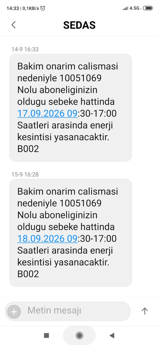TCkelebekGC's tweet photo. @sakaryaelektrik 
@EPDK_ 
@iletisim 
@tcbestepe 
@TCEnerji 
@aBayraktar1 
Ekte aboneligimin olduğu hatta yine 2 gün üst üste tüm gündüz kesinti var!!! Sesimi Lütfen Duyarmisiniz Artık!!! Bu sene 20nin üzerinde kesinti!Birturlu bakım onarım yapılamayan hattımı SİKAYET EDİYORUM!@ https://t.co/EwKJuOMUa6