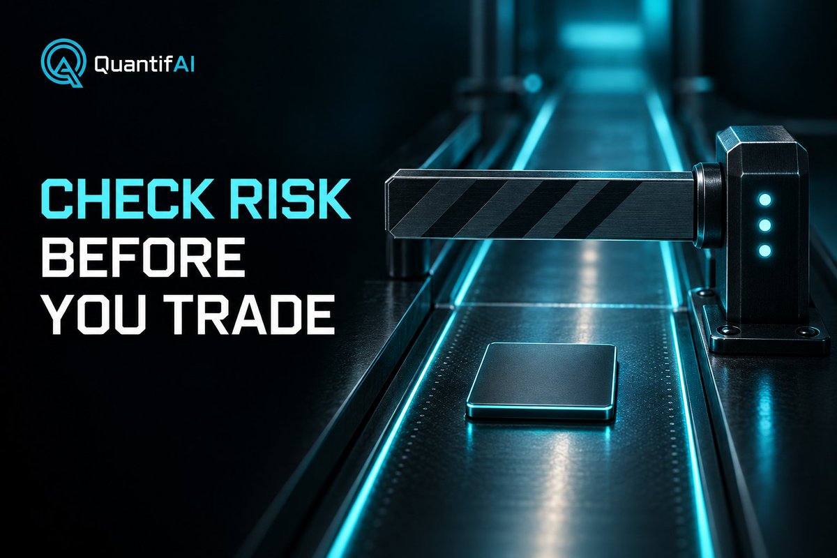 QuantifAI_off's tweet photo. Risk checks belong before the order.

Position size, exposure, and acceptable slippage should be clear while a trade is still a decision. Once it's in the market, those limits are much harder to negotiate. https://t.co/IwLMakr57f
