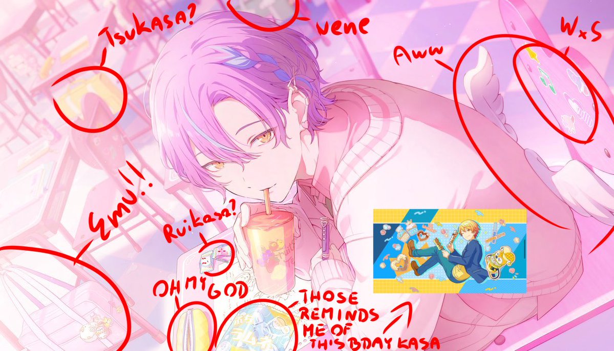 eyelidkasa's tweet photo. Okay ummm I think thats everything that I noticed in ruis newest card https://t.co/aj51DUHk1l