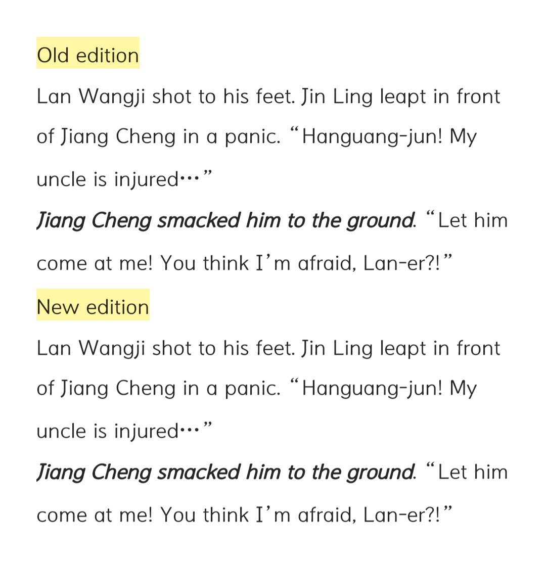 CiONTU1207's tweet photo. All of MXTX’s revisions serve to refine character portrayal and reinforce her intended themes. Certain JC fans falsely assert she deliberately vilified him. In truth, many parts of the new edition soften his portrayal.
#MDZS 
#MXTX
#Modaozushi 
#江澄
#JiangCheng https://t.co/lhnzHH7UIN