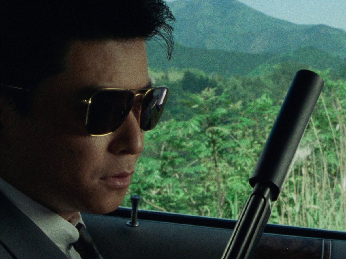 wah_s63's tweet photo. Danger Point: Jigoku e no Michi / Danger Point: The Road to Hell (1991)

Directed by: Hasebe Yasuharu
Written by: Nakanishi Ryūzō, Hasebe Yasuharu
Starring: Aikawa Shō, Shishido Jō

#AHWatching https://t.co/eg5z9bcg0Q