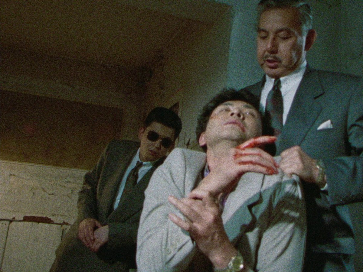wah_s63's tweet photo. Danger Point: Jigoku e no Michi / Danger Point: The Road to Hell (1991)

Directed by: Hasebe Yasuharu
Written by: Nakanishi Ryūzō, Hasebe Yasuharu
Starring: Aikawa Shō, Shishido Jō

#AHWatching https://t.co/eg5z9bcg0Q