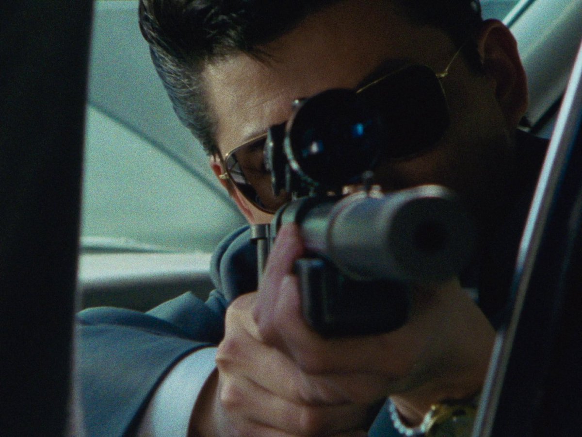 wah_s63's tweet photo. Standard V-Cine gangster fare that's entertaining, but lacks the style or character that helps elevate these otherwise low budget works to something memorable. Aikawa is the best part, playing an excellent shit of a yakuza, but Jō is unfortunately kinda boring.  

#AHWatching https://t.co/S9yDEPQPoZ