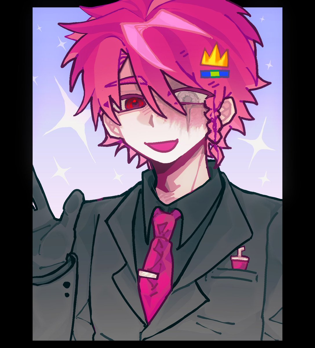 madmadsnow's tweet photo. I just want to see cups in a suit and a cute hairpin...UWU
＃kingofcups  ＃mcyt https://t.co/bw4hvqaI1k