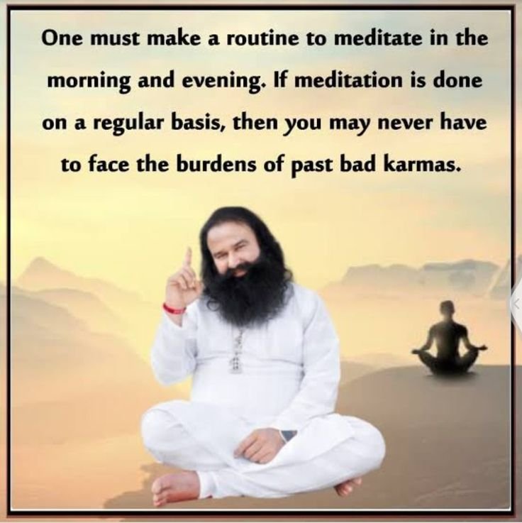 MamtaRanixjl's tweet photo. Saint MSG बताते हैं कि जब भी ध्यान करते समय मन भटकने लगे तो गुरुमंत्र का तेज गति से जाप करना चाहिए इससे मन को दोबारा ध्यान पर लगाने में मदद मिलती है इसके नियमित अभ्यास से असीम व अनंत लाभों को अपने भीतर अनुभव कर सकता है #Gurumantra #Meditation #MeditationPractice https://t.co/vSiugrL68D