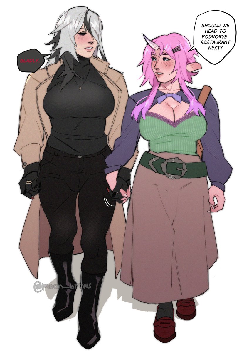 moon_brews's tweet photo. modern au? going on a walk!
#moonbrew #arlecchino #yumetwt https://t.co/QVesvh4U71