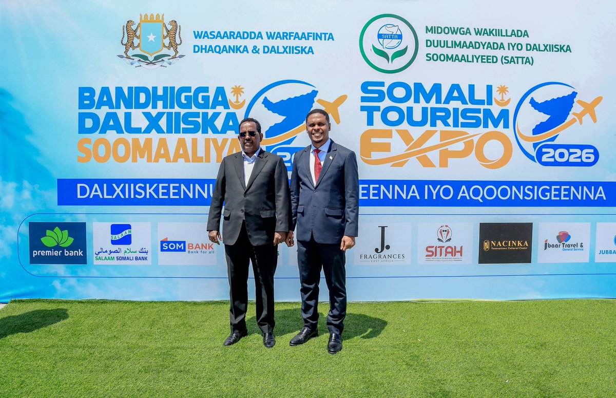 MoIFARSomalia's tweet photo. #SomaliaTourismExpo2026 #WorldTourismDay #DiscoverSomalia https://t.co/wgonUF6mY6