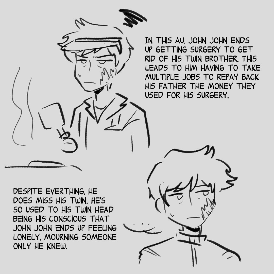 Aestheticdork3's tweet photo. Some more information about the AU
#thebellybuttons #lesnombrils #johnjohnxkarine https://t.co/xjt8qwhltN
