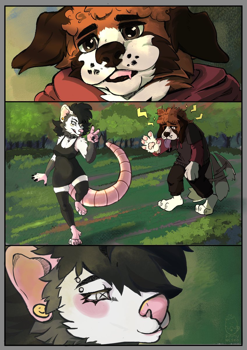 Pamynesko's tweet photo. Encomenda de mimi comic ych pra fofa da @Cinnamonn_kitty obrigada pelo pedido 🥰🥰 https://t.co/wGm9RSnr8k