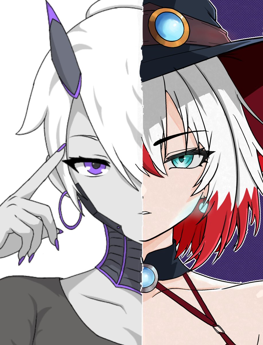 DaphnisDraws's tweet photo. Collared with @rose_art19  on this, had alot of fun with it #art #digitalart https://t.co/bbkva1Ubkb