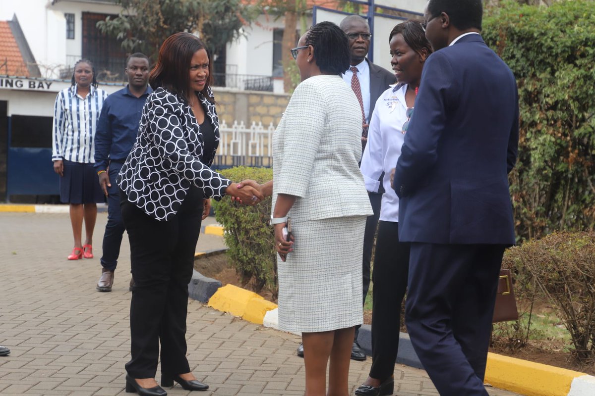 TSC_KE's tweet photo. Today, TSC Ag. Commission Secretary, Dr Evaleen Mitei, MBS, led educators and learners in Sub-County and County Awards ceremonies and tree planting, at St. George's Senior and Comprehensive  Schools.

​This is part of the build-up activities for this year's World Teachers Day, symbolizing growth, sustainability, and our shared commitment to celebrating teachers as well as nurturing both our learners and the environment.

Dr Mitei was joined by key Commission leadership, including: TSC Regional Director, Nairobi​, Regina Opondo,T​SC Director, Administrative Services Mr. Ibrahim Mumin, Director Operations, Gabriel Mathenge, Ag. Director Staffing, ​Dr Samuel Marigat, Principal St. Georges Senior School, Ms Assumpta Mwangi, Principal St. Georges Comprehensive School Ms. Anne  Katee, KESSHA, KECSHA, KUPPET and KNUT Officials.

​Together, we are building a greener, stronger future for our schools!