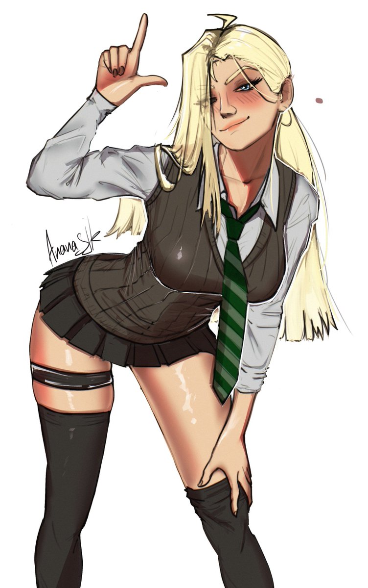 ananasjk_art's tweet photo. smug malfoid
I really like how this one came out, her design is also cute https://t.co/tm27TtbgIP