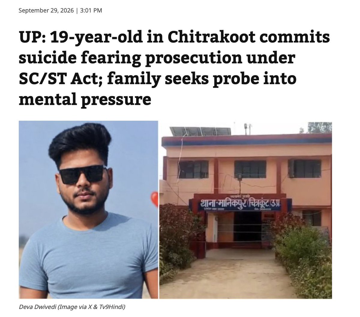 talk2anuradha's tweet photo. No mainstream media coverage.
No outrage on social media.
No tears from the so-called activists.

Because the kid is a General Category Brahmin. And they still say there is no caste discrimination! https://t.co/LwteDHuKu8