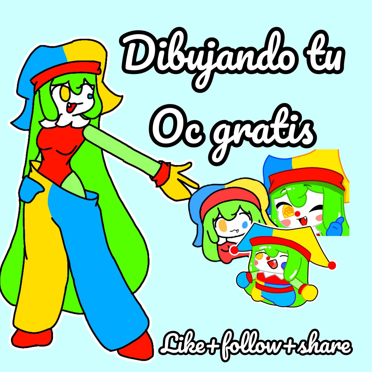 KorosakyVt's tweet photo. Quieres un dibujito de tu oc gratis?

Esto no es sorteo, voy a dibujar a TODOS los oc que me pongan en los comentarios 

Hago chibis
Simplificaciónes
Stickers
Rediseños

Con el único precio de tu follow, like y compartas

Adjunto mi estilo(puede tardar un poco ya que haré, TODOS) https://t.co/8ntf4IvWK6