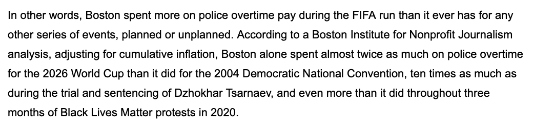Fara1's tweet photo. Here's something I wrote last night for the next @BINJdotNews / @BINJreports #Boston #WorldCup followup.

We're still waiting for other outlets to amplify. Maybe article #5 will do it. But I doubt it. They live on Robert Kraft's dick.

Get caught up here: https://t.co/CMy4ggUjsK https://t.co/Y7xksCkshP