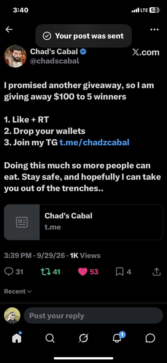 danlabs_1's tweet photo. @chadscabal Already in https://t.co/hGeIeOQPd8
