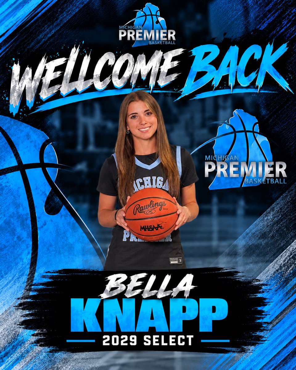 MIpremierbball's tweet photo. Welcome back🔥🩵🖤 Bella Knapp https://t.co/RAo84EwTyy