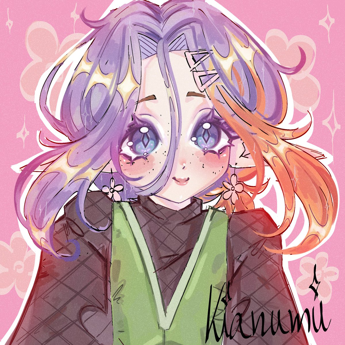 Kianumii's tweet photo. Finished artwork of my baby- Gaja 💜 She is gardener that talks with plants and loves them more than any human being (except of her gf ofc)
#mootsㅤㅤ #artmootsㅤ #OCㅤㅤ #originalcharcter https://t.co/SoGllPeZ44