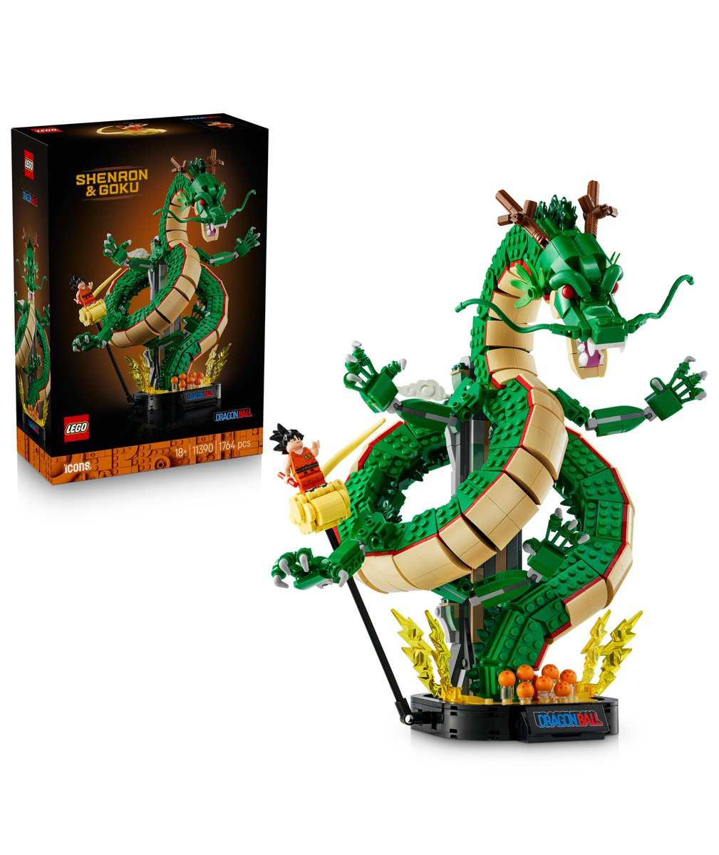 ModernNotoriety's tweet photo. LEGO x Dragon Ball "Shenron &amp; Goku" Set

🗓️ November 4th
🏷️ $179.99
🧱 1,764 pcs https://t.co/LupKNwlHlG