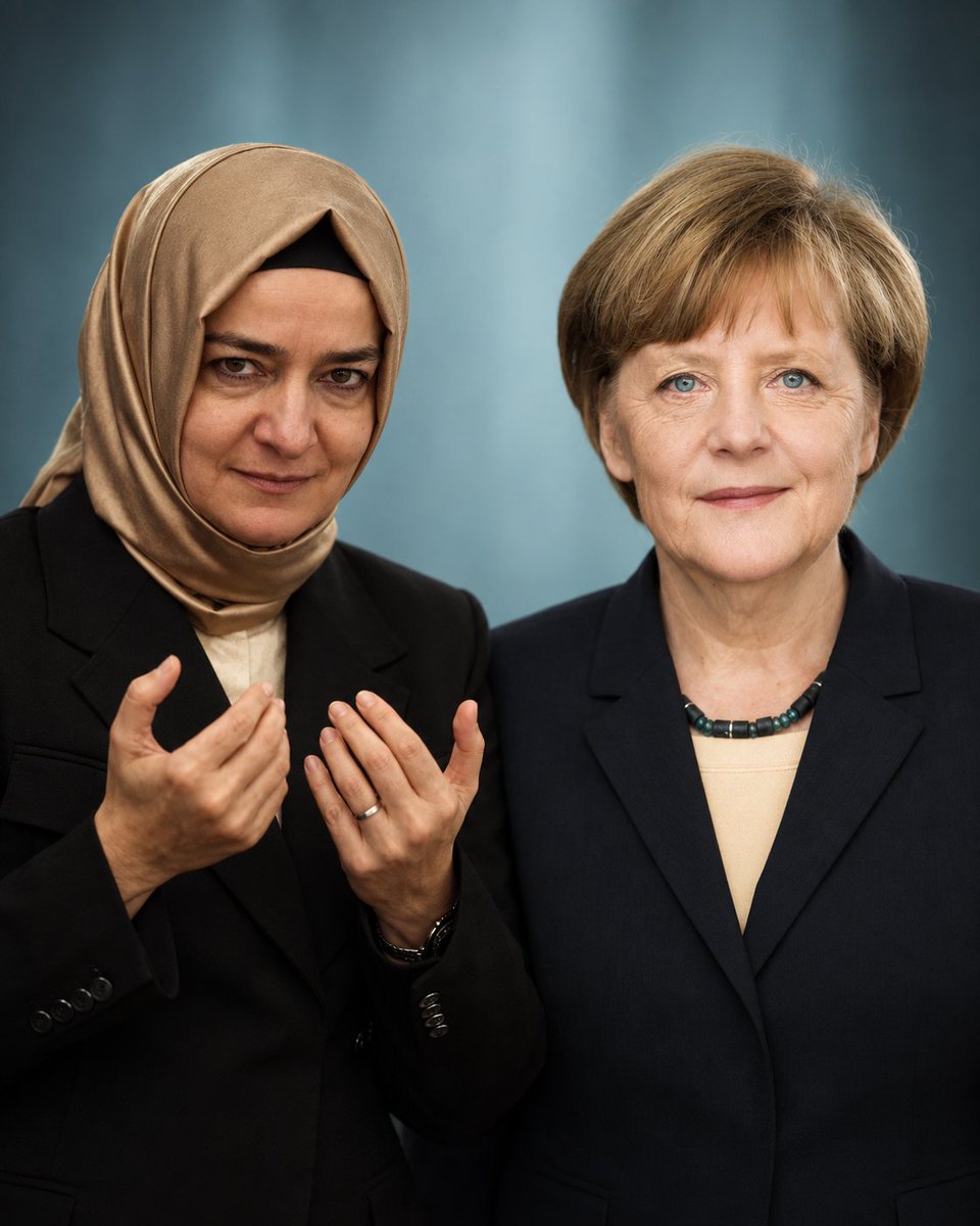gelen_uzak25041's tweet photo. Fatma namaz kılıyo
Fatma hacca gidiyo
Fatma türban takıyo

Ama Fatma çalıyo

Merkel hristiyon
Merkel bira içiyo
Merkel türban takmıyo

Merkel çalmıyo...
Merkel Alman devletine 570 milyar Euro bırakıyo ve gidiyo https://t.co/xCKTVm5ust