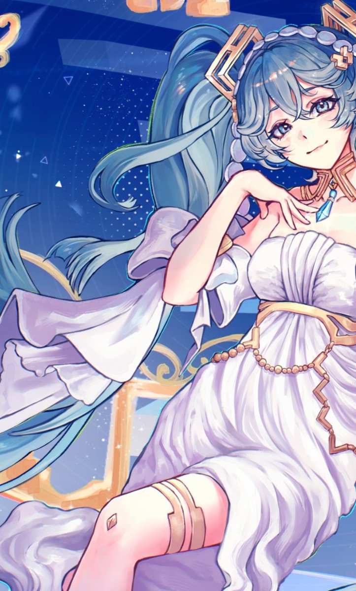 Cihainn's tweet photo. #初音ミク #vocaloid 
Goddess Miku 🌠 https://t.co/ESmCO9kbUN