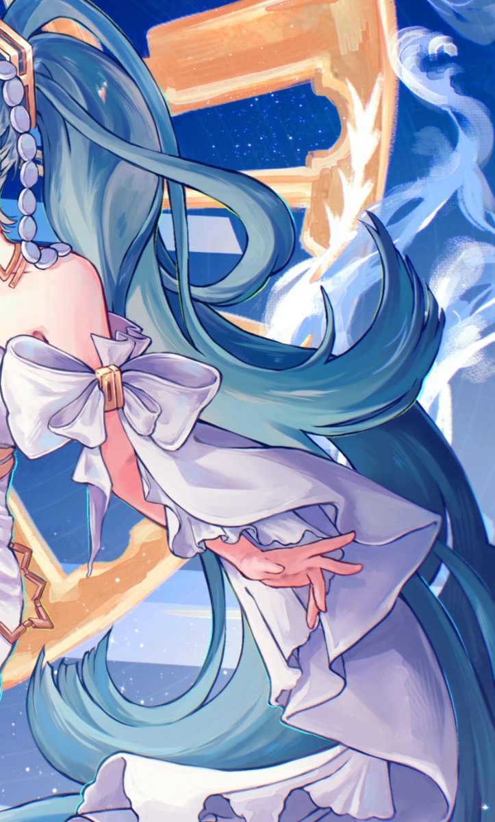 Cihainn's tweet photo. #初音ミク #vocaloid 
Goddess Miku 🌠 https://t.co/ESmCO9kbUN