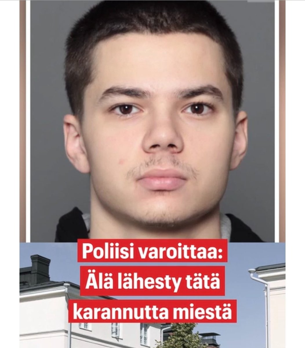 smlmkl's tweet photo. Niuvanniemen sairaalasta Kuopiosta karannut 21-vuotias Jani Väänänen on ollut kateissa jo lähes kaksi viikkoa.
Syyttäjä on vaatinut Väänäselle vähintään 7 vuoden vankeusrangaistusta mm. murhan yrityksestä, vaaran aiheuttamisesta, huumausainerikoksesta ja ampuma-aserikoksesta. https://t.co/L5lN8MIDgE