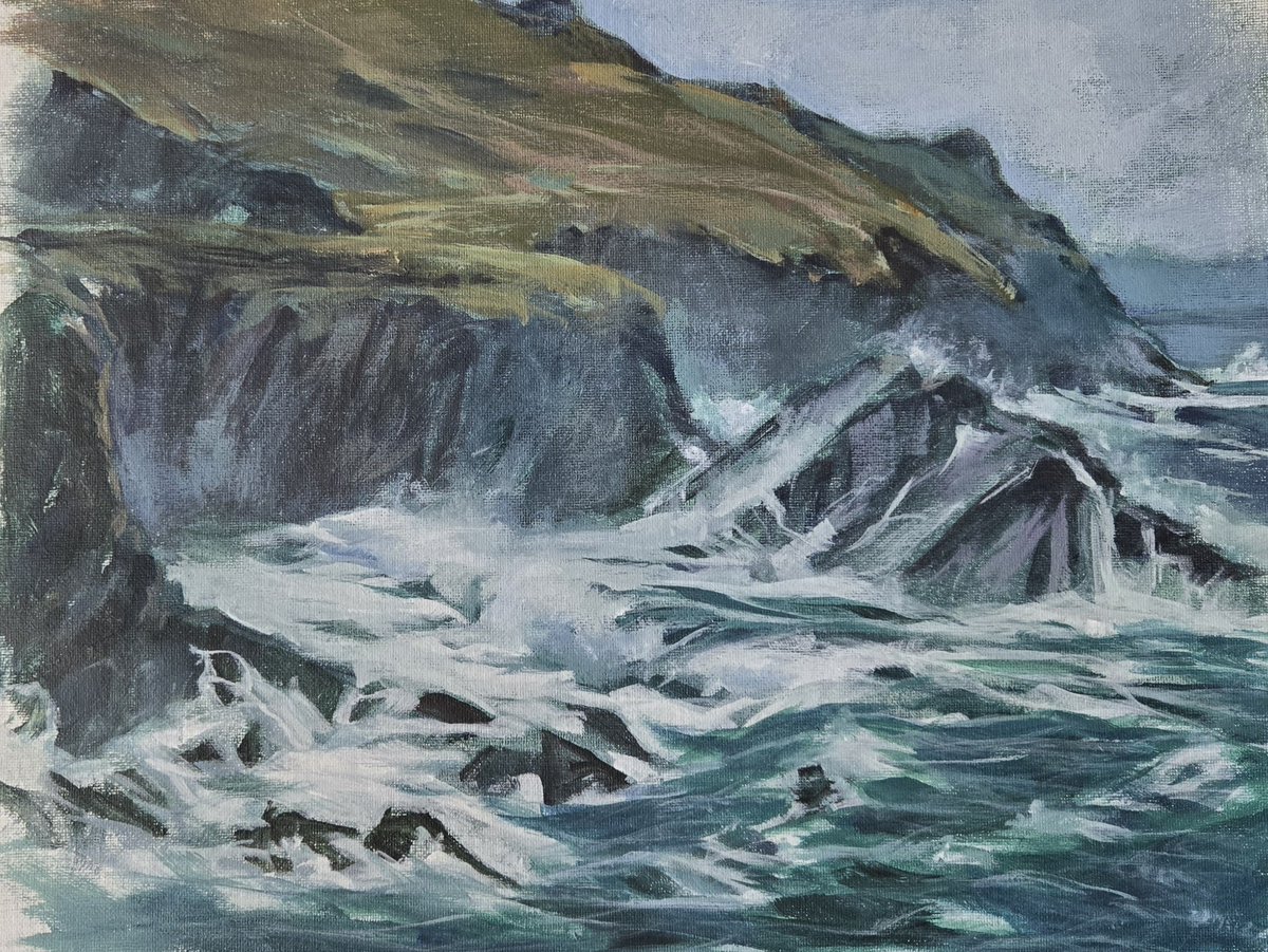 SheilaRomard's tweet photo. Original acrylic
18x12
Scottish coastline

#seascapeart https://t.co/9NsQbI3p2N