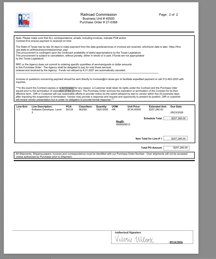 ITContractorsUS's tweet photo. End H1B one job at a time:

"Temporary" Contractor Krishna Saketh just got  a 4-year gig with the Texas Railroad Commission for $134.00 per hour:

Use the Texas Bid Protest process to take it from him:

Contact:
Valerie Wilcox
512 463 7189
Valerie.Wilcox@RRC.Texas.gov

And
Molly Silkenson
512 463 1601
Molly.Silkenson@RRC.Texas.gov

To Protest the award of this contract to SAIANDSAI SOLUTIONS LLC

Note: Vendor does not list phone number. Email is Company Name @ Gmail
Office Address is residential.
Does not answer phone.

@txrrc