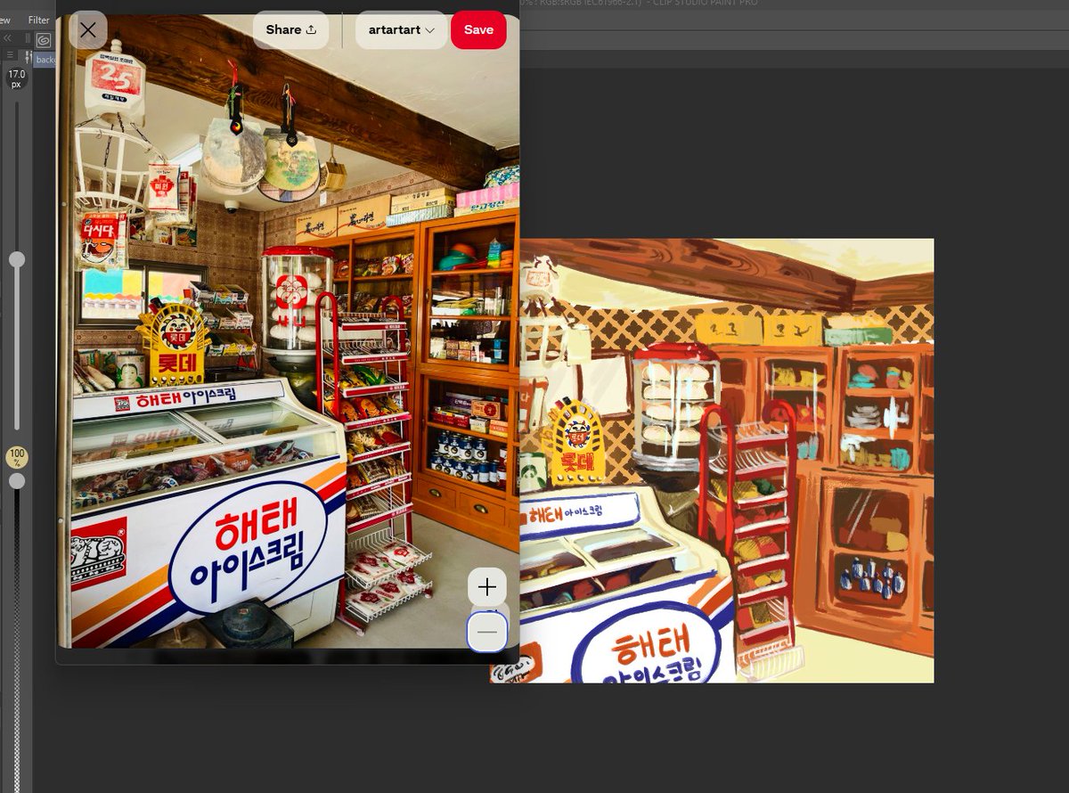 Jazzminism's tweet photo. ‘Convenient store’ - background practice 

#digitalartㅤ #digitalpaint #artmootsㅤ https://t.co/GUdjre5k7y