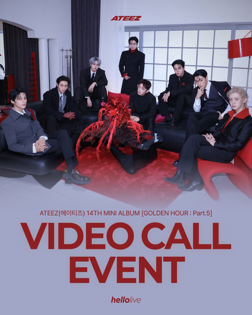 hellolivetv's tweet photo. #hellolive_NEW
ATEEZ(에이티즈) 14TH MINI ALBUM [GOLDEN HOUR : Part.5] 발매기념
🖤VIDEO CALL EVENT🖤

🔔 이벤트 일시 : 10월 5일 (월) 당첨자 개별 안내
🔗 https://t.co/B9xLyzIx7m

🔎 응모자 특전
헬로라이브 단독 셀카 포토카드 🛌포근티즈🥱 ver.

✨ 당첨자 특전
8명 추첨 사인 폴라로이드 1매 증정 !

#ATEEZ #에이티즈