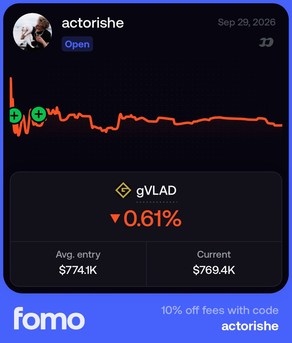 actorishe's tweet photo. 1/4

Why I bought $VLAD on Robinhood Chain.

No complicated thesis here.

This isn’t a product play, a revenue flywheel or some revolutionary piece of infrastructure.

$VLAD is mostly a meme.

And honestly, that’s fine https://t.co/pyugOe9ok8