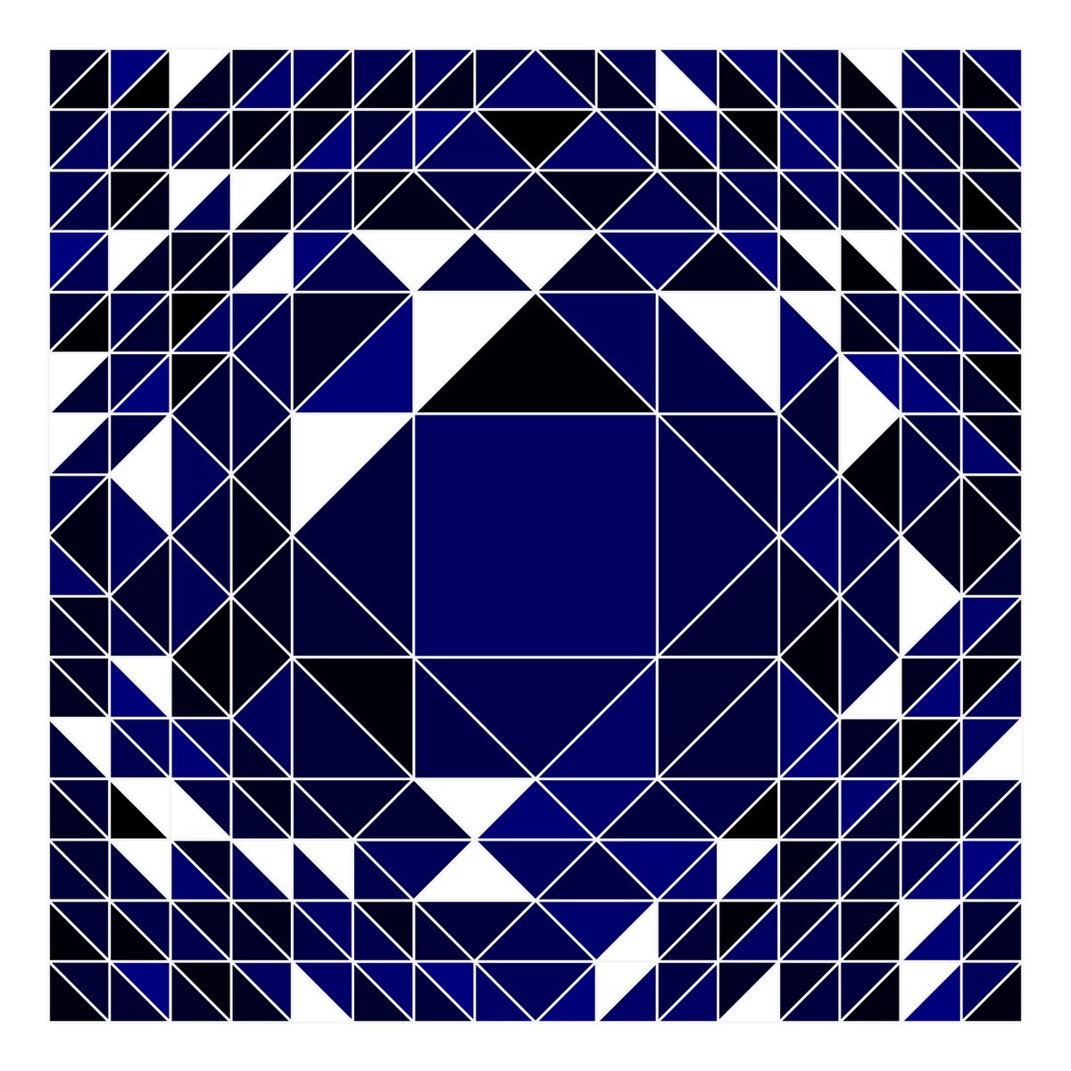 FrankHDot's tweet photo. pattern
script:  
start: 4
split: depth = 4 ? 0 : 3
color: yes(0.9) ? mix(https://t.co/6sVt6XChI3, https://t.co/K0RxXg6P51) : colors.white

#creativecoding https://t.co/3m0ZAaH03h