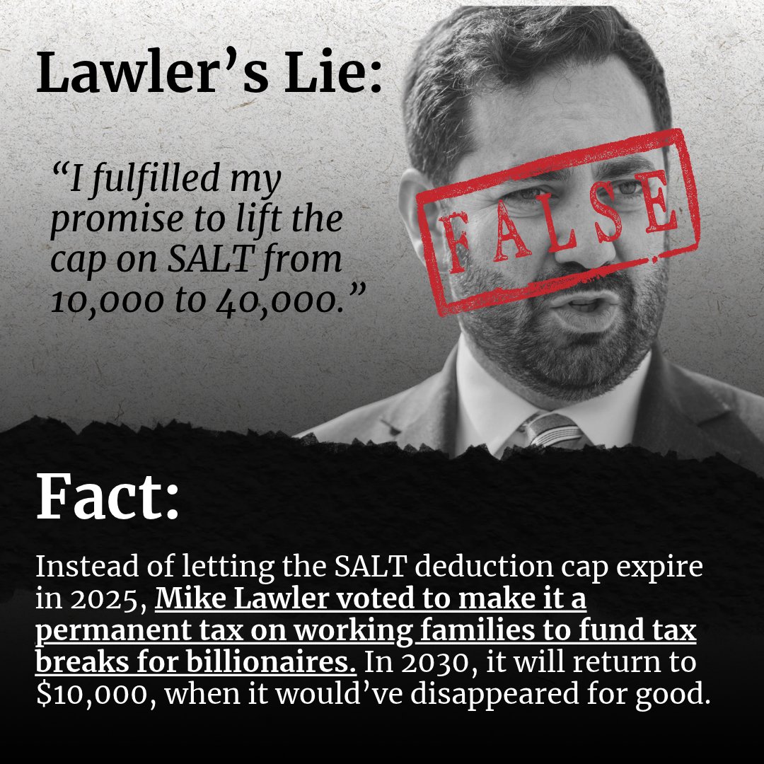 TeamC8FightClub's tweet photo. Mike Lawler lied his way through last night’s debate. Here’s the truth: https://t.co/XmHMOOfem5