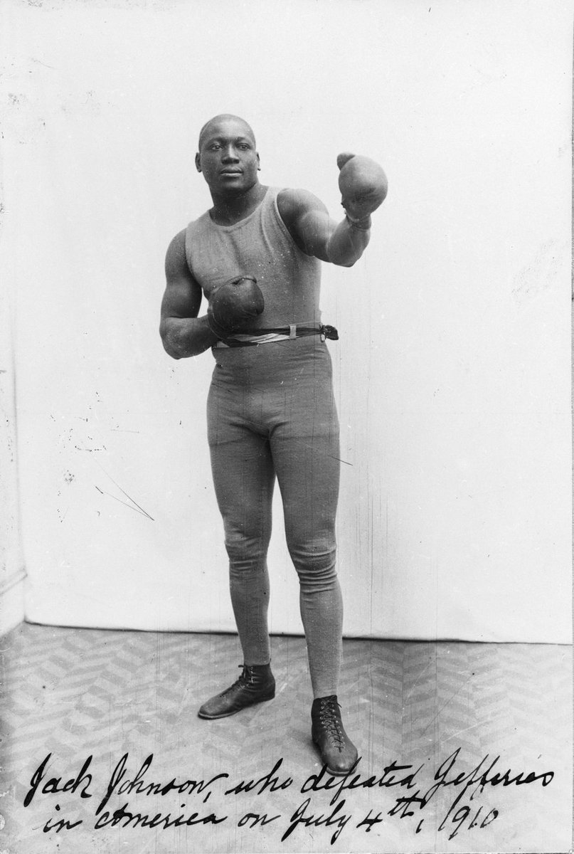 BlogTolkien's tweet photo. "Just do sport and stop being political." Idk, I grew up with stories about Muhammad Ali and then (just recently) found out about Jack Johnson, and they had no other option because the world around them made their existence and basic moral principle, essentially, political. https://t.co/K1rMTi7KEu