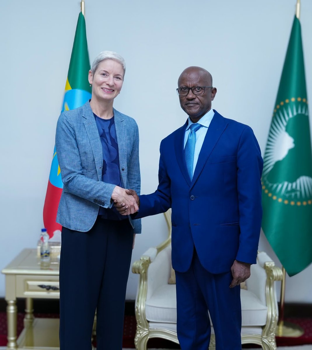 SMHaderaAbera's tweet photo. Tuesday 29 Sep 2026|Addis Ababa
This afternoon, I met with H.E. Ms. Paula Wilson, Deputy Secretary of the New Zealand Ministry of Foreign Affairs and Trade.

We reaffirmed Ethiopia and New Zealand’s cordial and longstanding relations, grounded in mutual respect and shared interests. We discussed strengthening political consultations, high-level exchanges, economic and development cooperation, and coordination in multilateral forums.

We also exchanged views on regional peace and security, including developments in the Horn of Africa, and explored opportunities to expand trade, investment, capacity building, and climate cooperation.

Ethiopia welcomed New Zealand’s engagement and sought its continued support for the successful hosting of COP32 in Addis Ababa in November 2027.