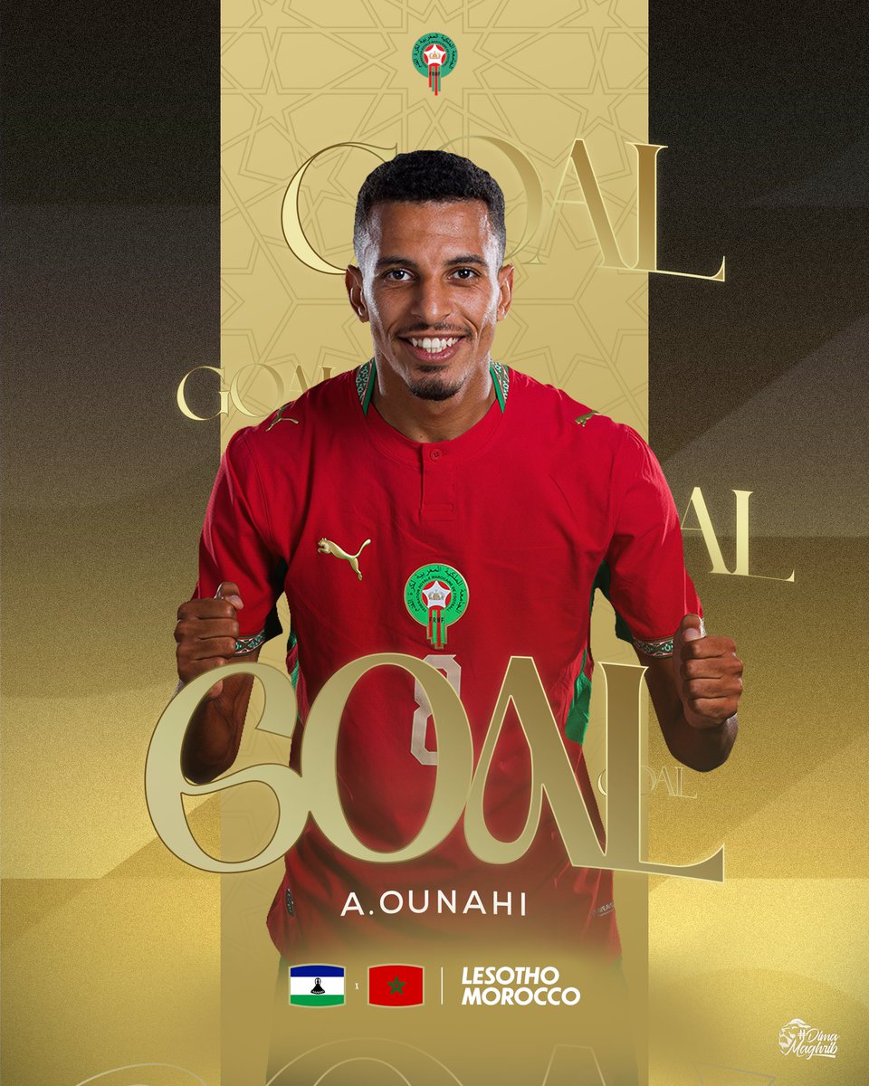 EnMaroc's tweet photo. عزالدين أوناحي يضيف الهدف الثاني لمنتخبنا الوطني 

Azzedine Ounahi adds the second for Our National Team 🦁

#DimaMaghrib 🇲🇦 https://t.co/fXmLX7vhLl