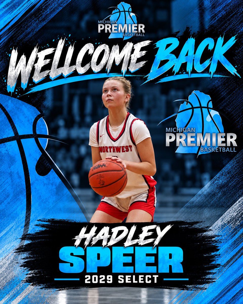 MIpremierbball's tweet photo. Welcome back🔥🩵🖤 Hadley Speer https://t.co/OySD6gZO2p