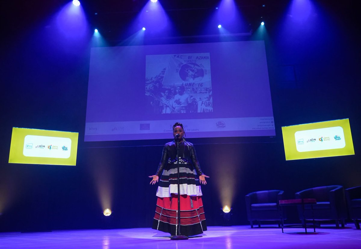 ArtsAliveJoburg's tweet photo. EMBO brought history into the present through music, poetry and storytelling, creating a powerful space to reflect on the life, ideas and legacy of Anton Muziwakhe Lembede.
📸 @KatisoMabuza
#ArtsAliveJoburg #EMBO #ArtsAlive2026 #JoburgCulture #Johannesburg https://t.co/hbW04h8sif