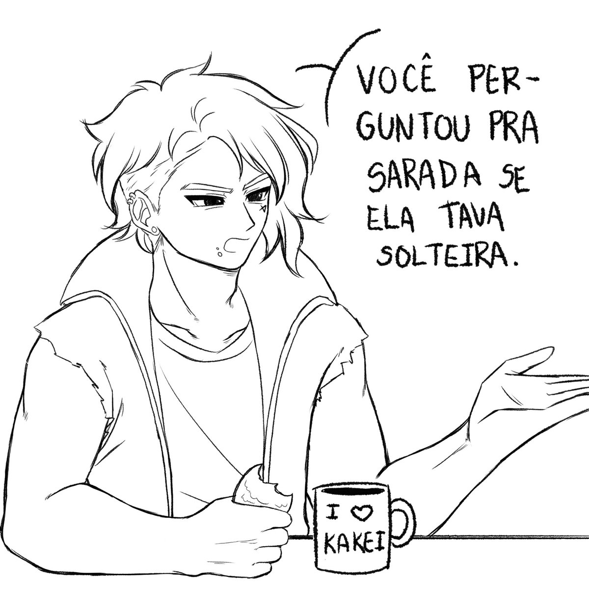 ImMiihyuu's tweet photo. Comic #borusara sem a edição ( tradução )🤭

Boruto: “I wasn't drunk yesterday!”

Kawaki’s thought: “What a sick kid...”

Kawaki: “Dude... you asked Sarada if she was single.”

+ https://t.co/EqRVub0D2t