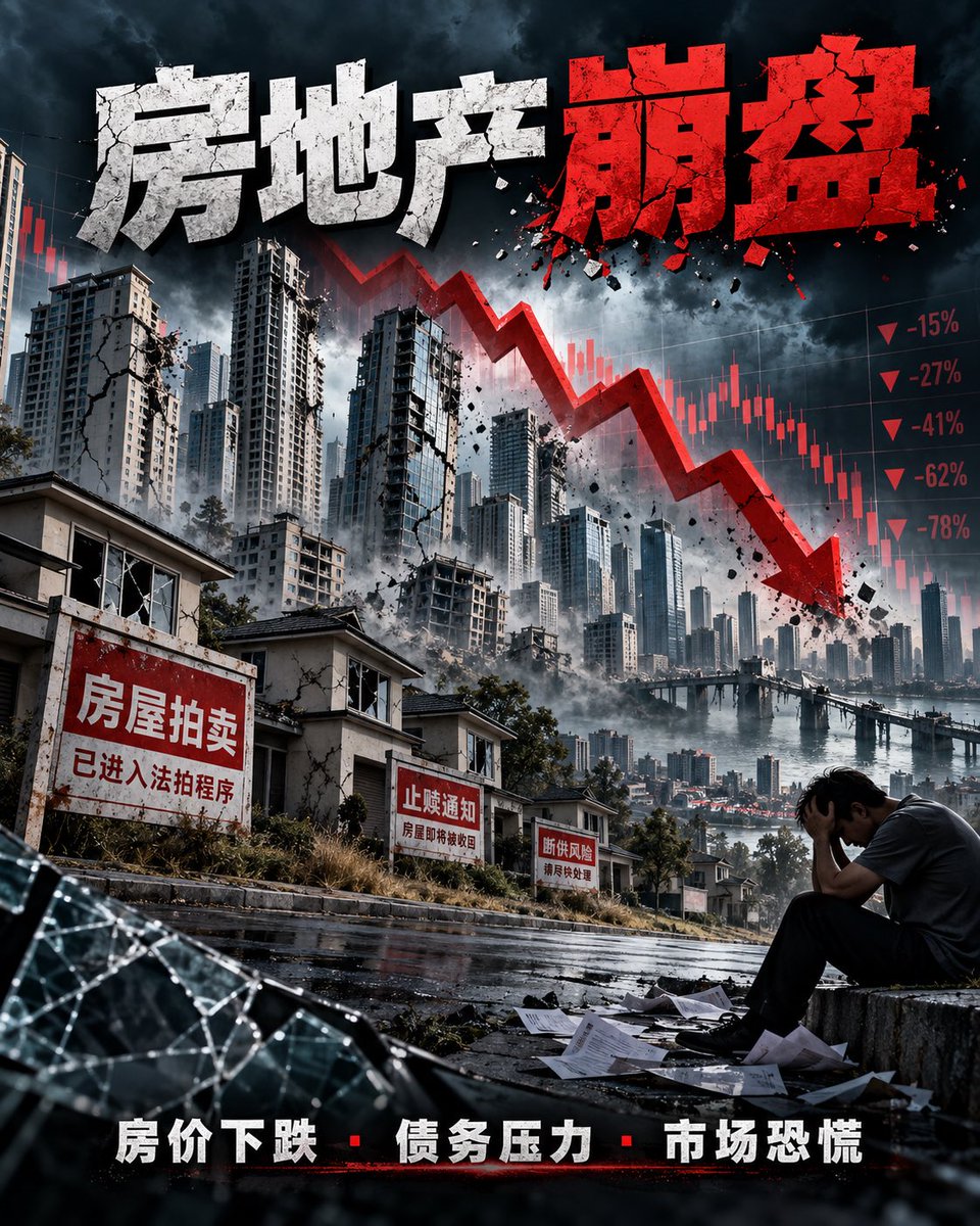 LawsenLiu's tweet photo. #房地产又出刺激政��#哪怕贷款贴息5年，我认为也很难改变大趋势。房地产过去更像“夜壶”，经济需要时中共就拿出来刺激一下，但人口、收入预期、库存和信心的问题，不是靠贴息就能解决。短期或许能托一托成交，长期看，房价下行压力依然存在。一直跌，跌倒2099年[尴尬]📉 https://t.co/Xs45MDyo8M