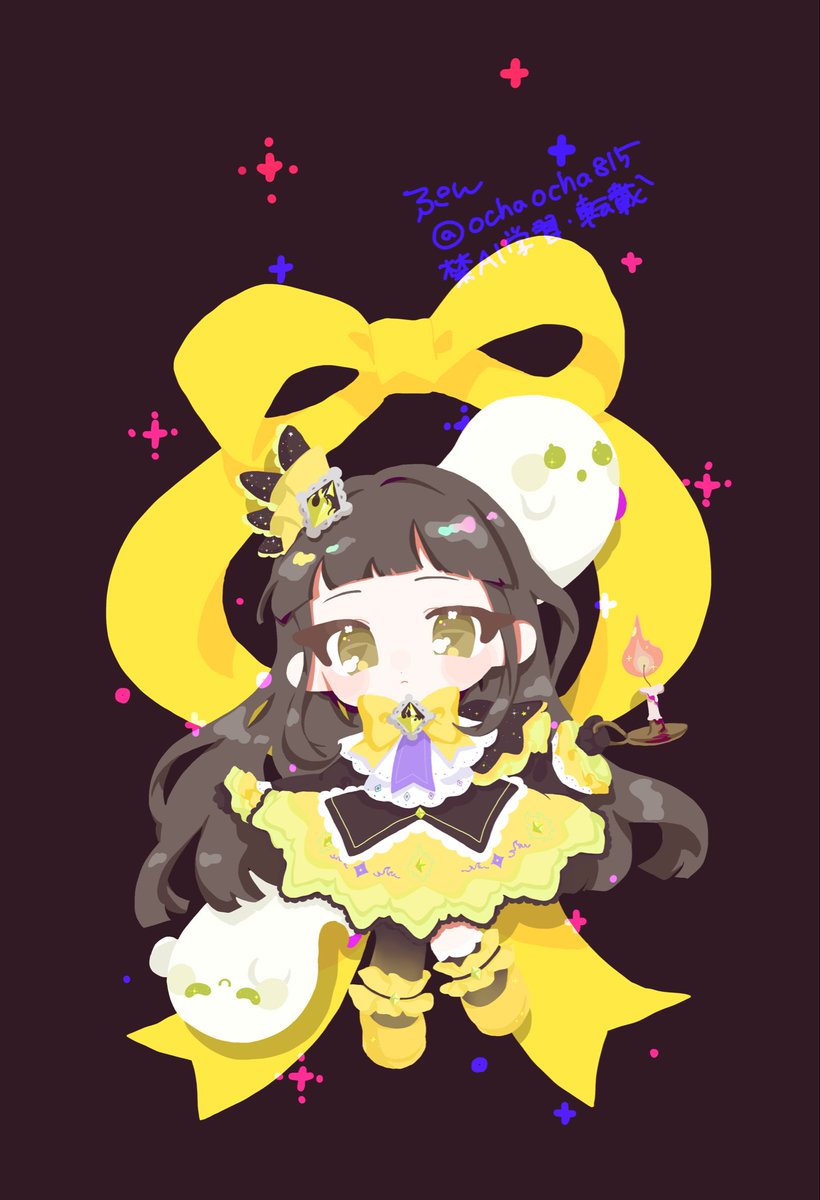 ochaocha815's tweet photo. ゴシックフレア💜💛着て欲しかったから着せた https://t.co/eChCEy8LYM