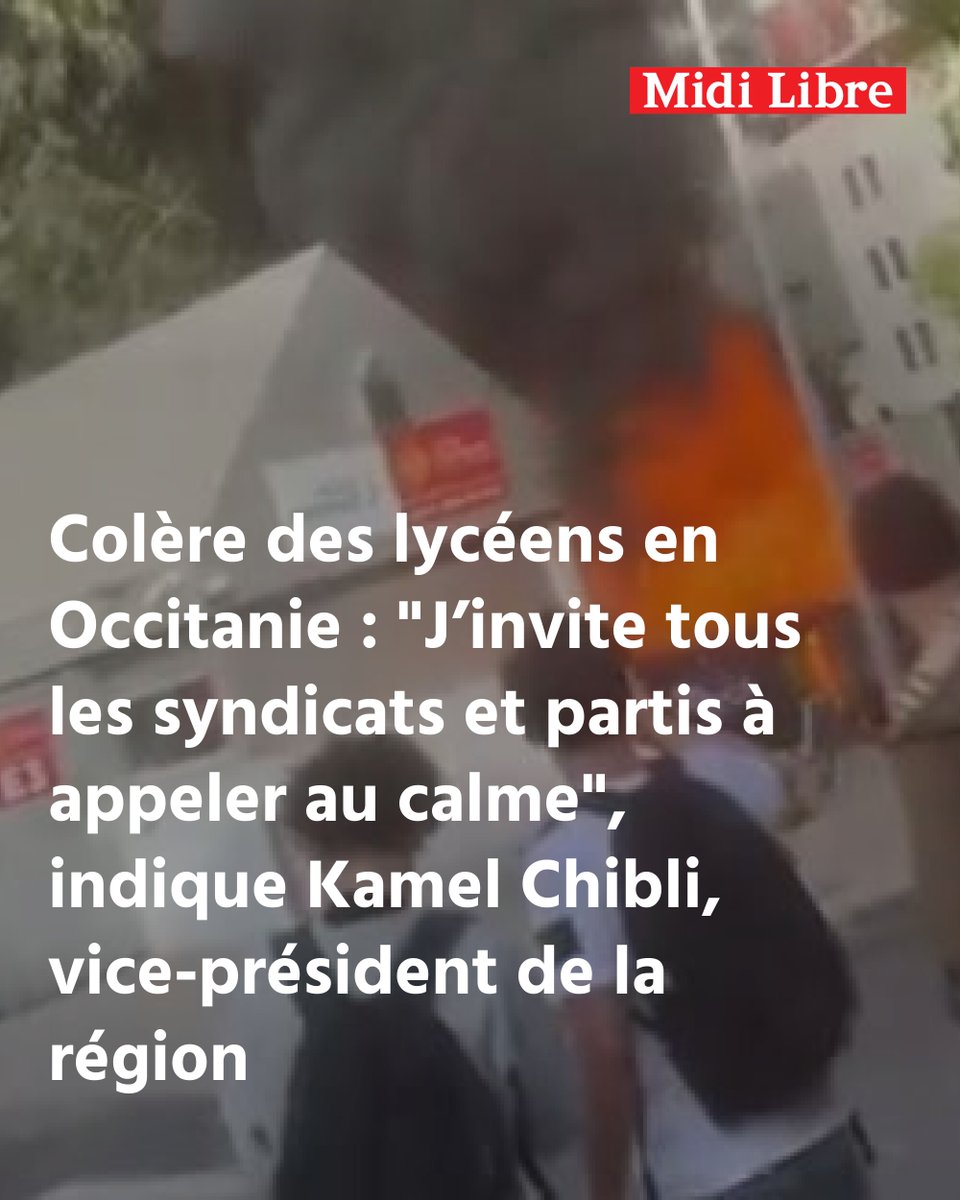 Depuis plusieurs jours, des lycéens font entendre leur voix en @Occitanie et partout en France. Cette colère, je l'entends. Elle est légitime, elle dit quelque chose de leur inquiétude pour leur avenir, et elle mérite mieux que du mépris ou du silence.
Mais soyons clairs : rien
